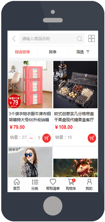 商品列表